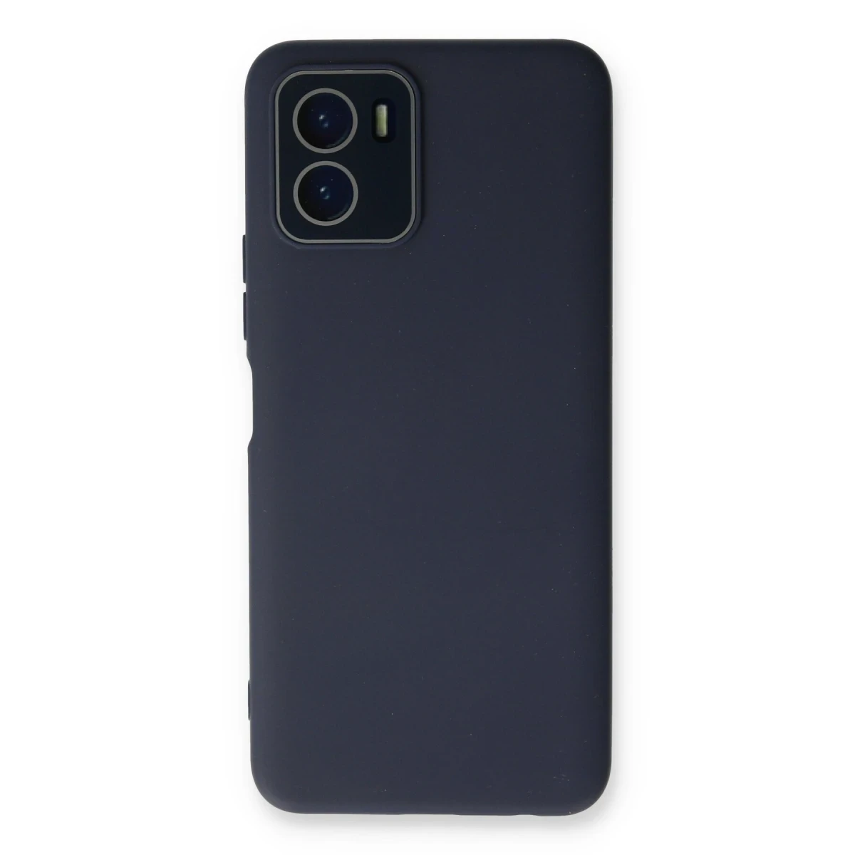 Vivo Y15S Kılıf Lansman Glass Kapak - Lacivert