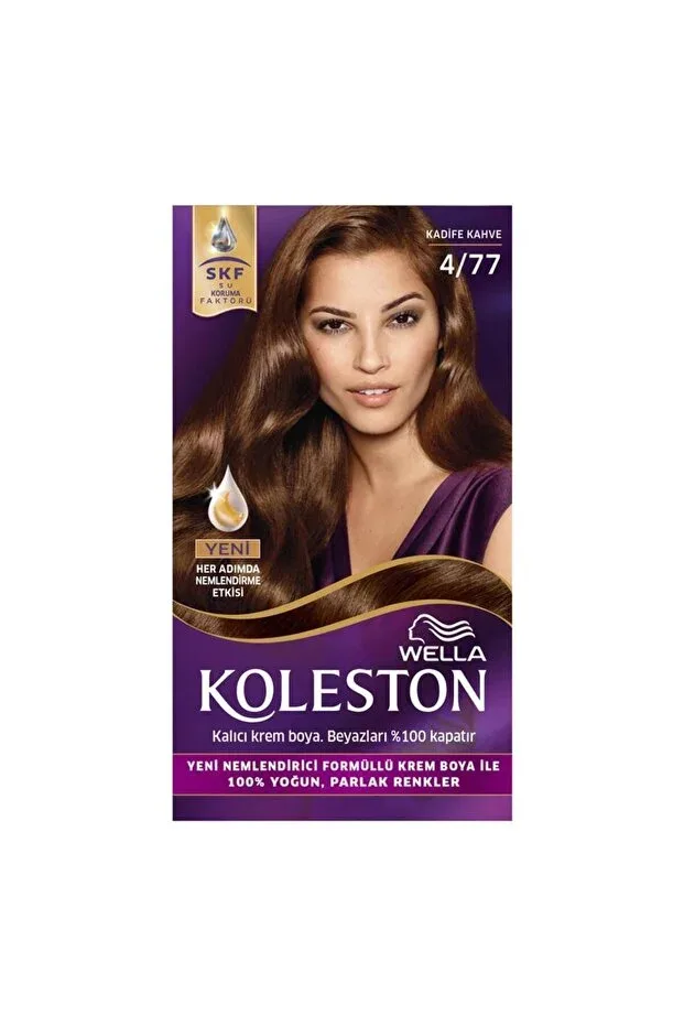 Koleston Kit Saç Boyası - 4/77 Kadife Kahve