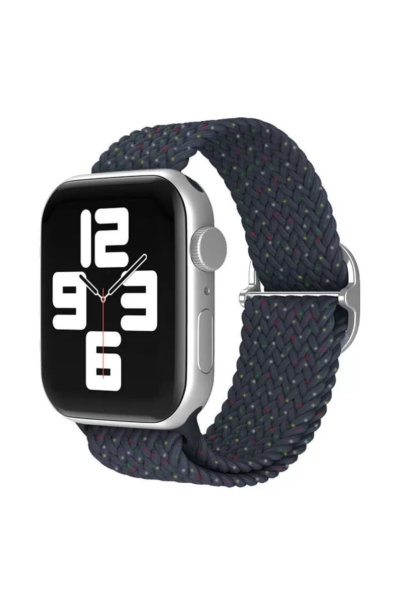 Apple Watch 38mm Uyumlu Star Kordon - Benekli Lacivert