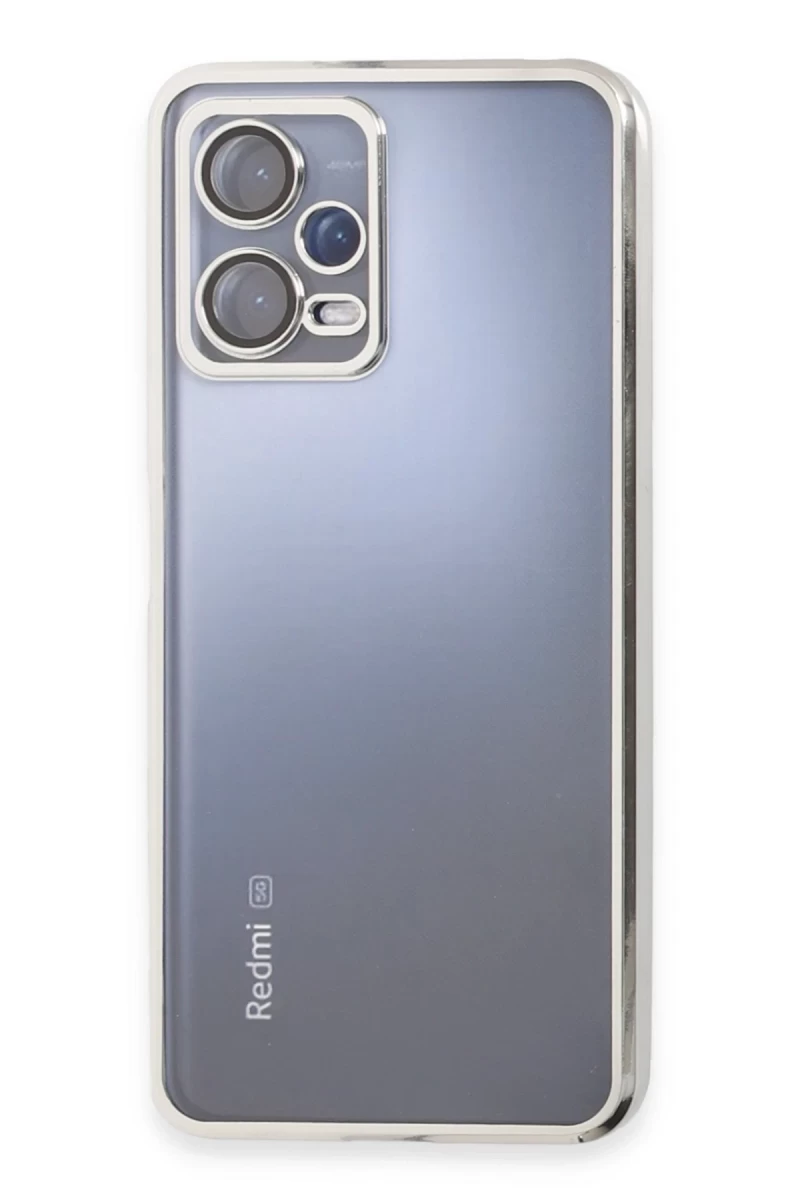 Xiaomi Redmi Note 12 5G Uyumlu Kılıf Lensli Silikon - Gold