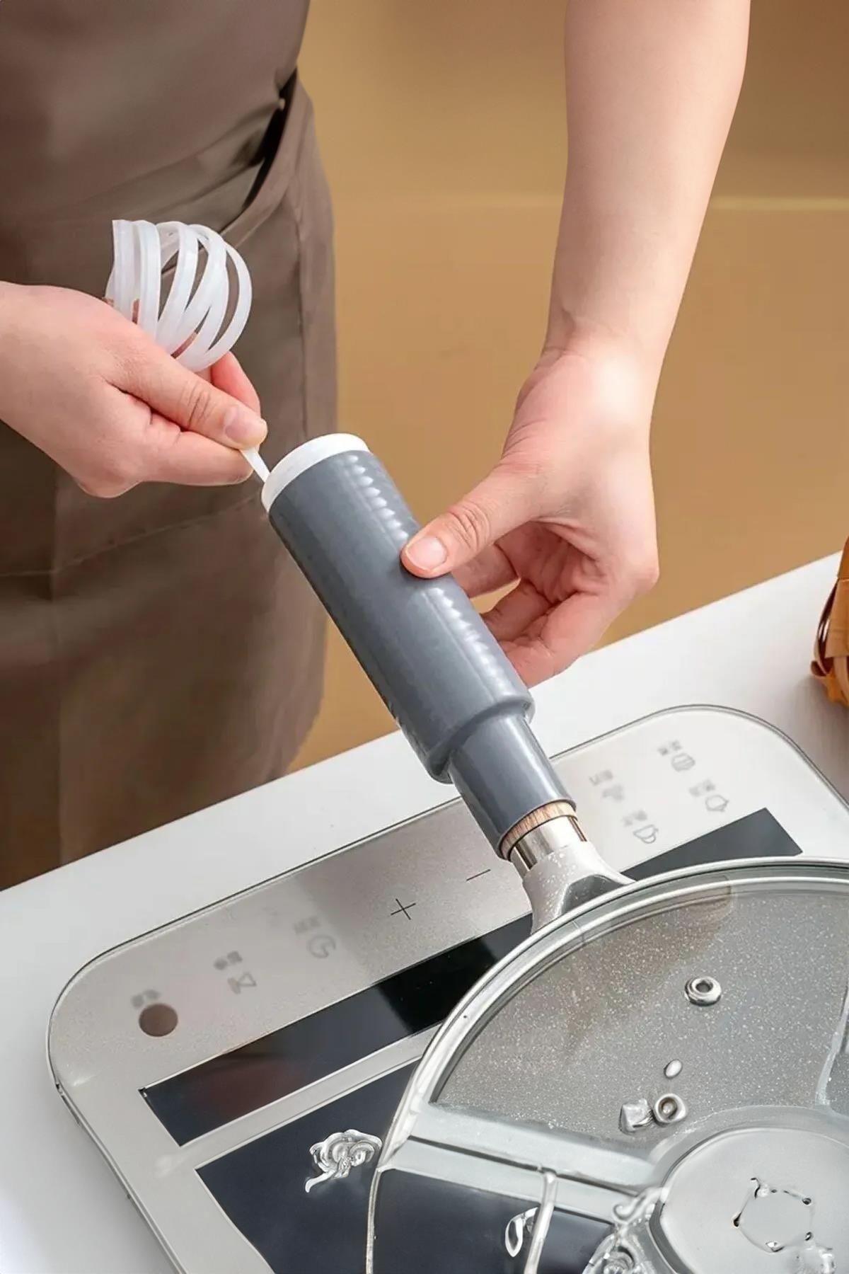 Silikon Saplı Pratik Mutfak Gereci Kaplama Uçlu Çok Amaçlı 14 cm