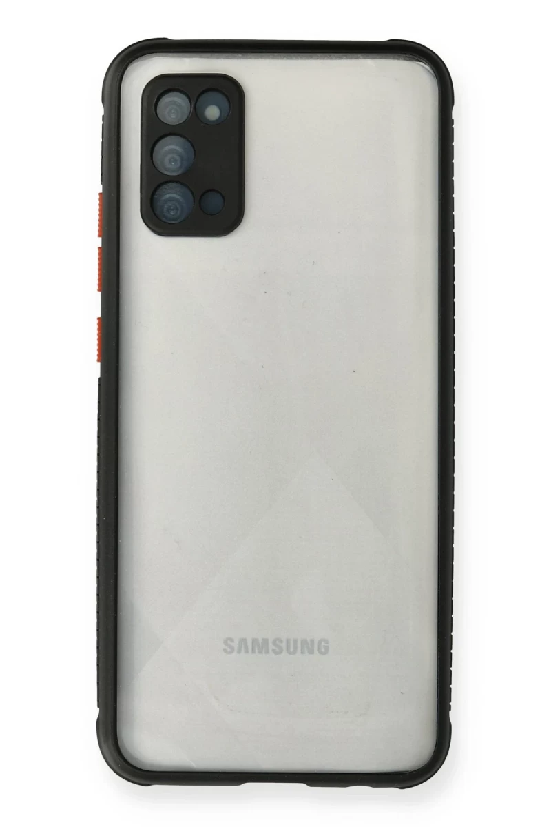 Samsung Galaxy A02S Uyumlu Kılıf Miami Şeffaf Silikon - Siyah