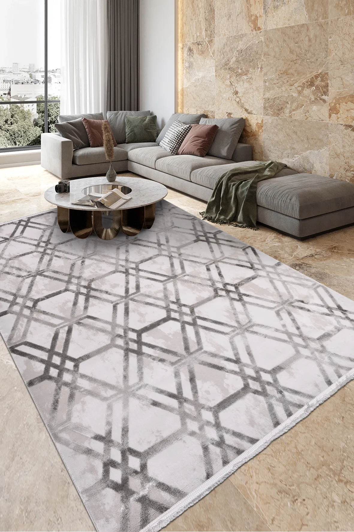 YoudayHomeCollection GASPİNA Model Oturma Odası Halısı · EBAT: 100X250
