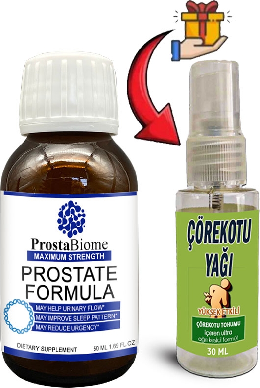 Prostabiome: 1 Adet Erkeklere Özel 50 ml Şurup + 30 ml Çörek Otu Yağı