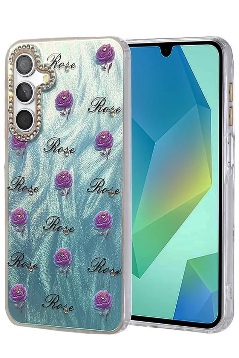 Samsung Galaxy S24 FE Uyumlu Kılıf Blade Aynalı Desenli Kapak - Desen 9