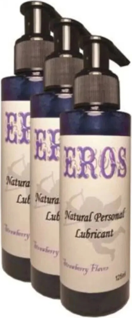 Süper Strawberry Flavor Natural Personal Lubricant 375 ml Çilek Aromalı Kayganlaştırıcı x 3 Adet