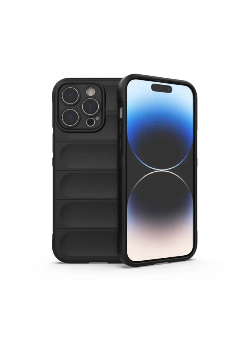 Apple iPhone 16 Pro Uyumlu Kılıf Optimum Silikon - Siyah