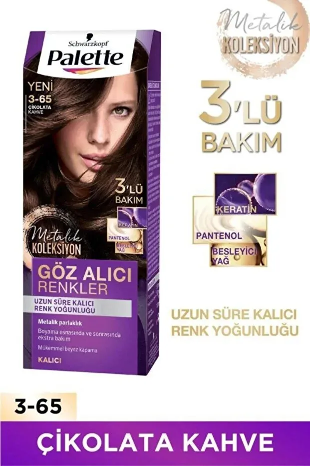 Göz Alıcı Renkler  Saç Boyası - 3-65 Çikolata Kahve