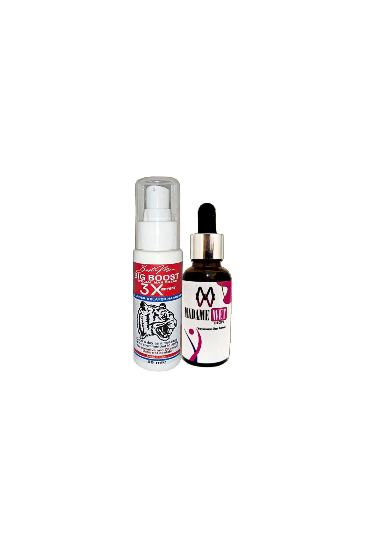 Bigboost Erkeğe 3xEffect Krem 50 ml + Yanında 1 Şişe MadameWet Canlandırıcı İçecek