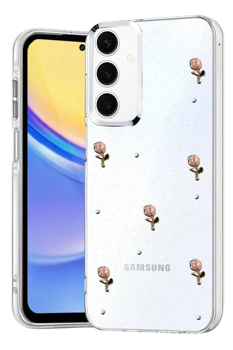 Samsung Galaxy A16 5G Uyumlu Fiyonk Desenli Kapak - Desen 6