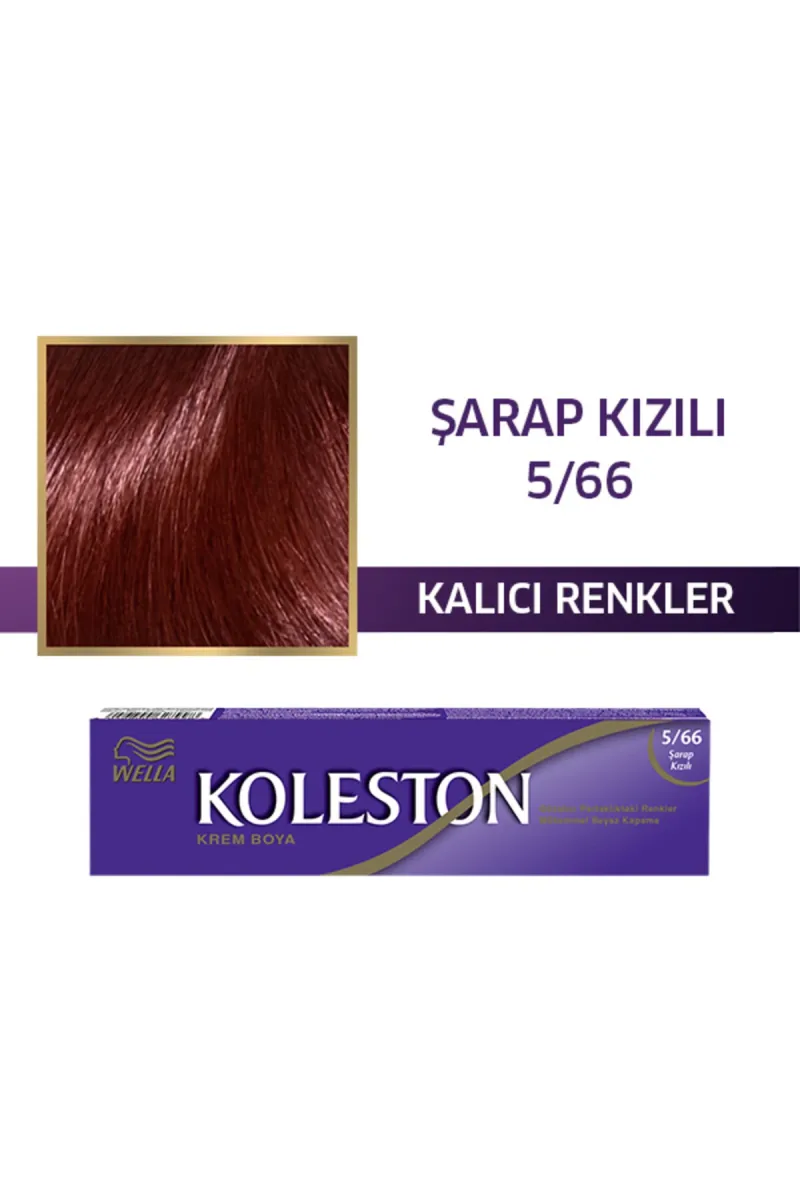 KOLESTON SİNGLE SAÇ BOYASI - 5/66 ŞARAP KIZILI
