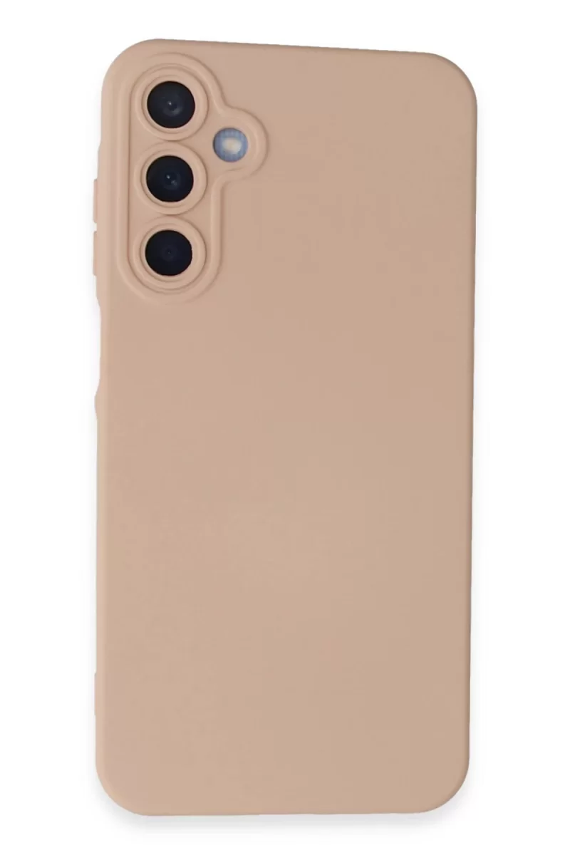 Samsung Galaxy A15 4G Uyumlu Kılıf Nano içi Kadife Silikon - Pudra