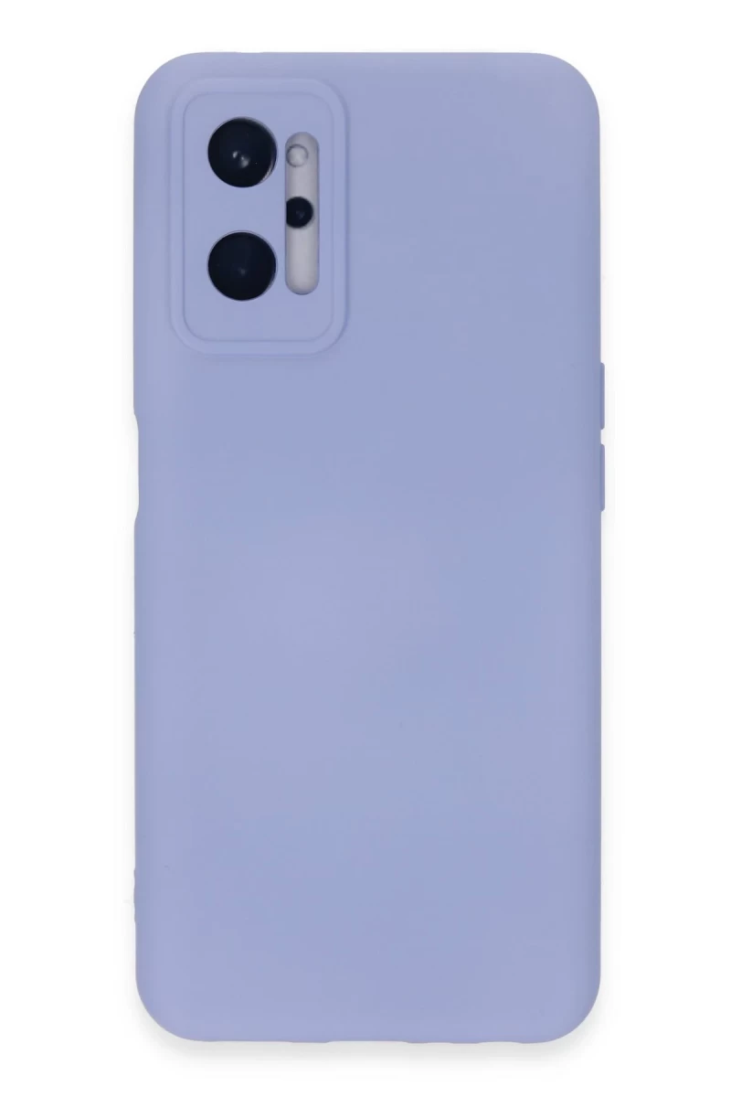 Realme 9i 4G Uyumlu Kılıf Nano içi Kadife Silikon - Lila