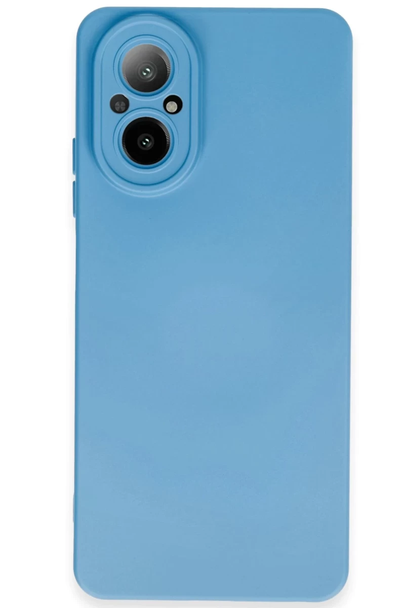 Realme 12 Lite Uyumlu Kılıf Nano içi Kadife Silikon - Mavi