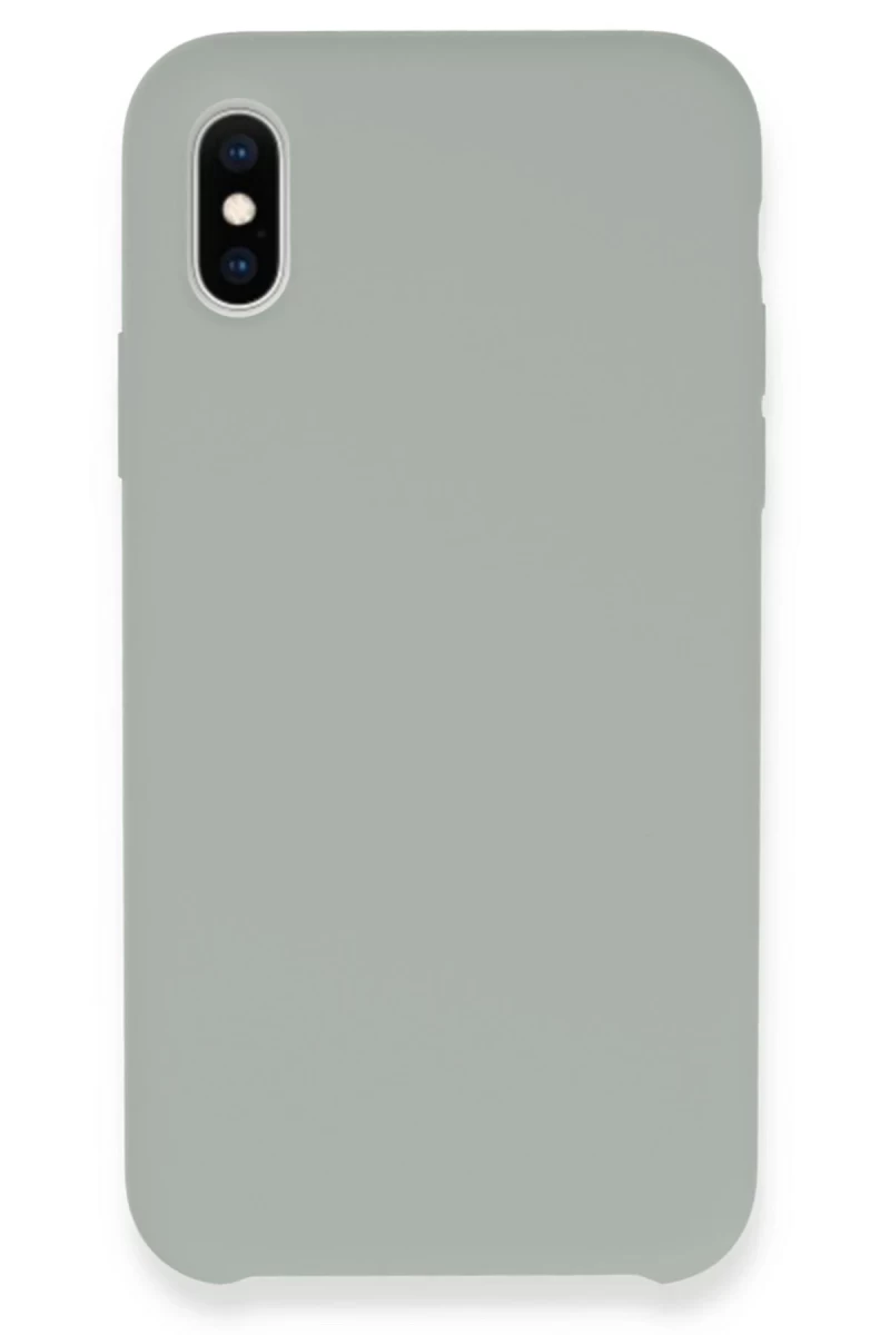 Apple iPhone XS Max Uyumlu Kılıf Lansman Legant Silikon - Açık Gri