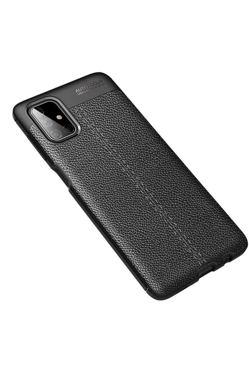 Samsung Galaxy M51 Uyumlu Kılıf Auto Focus Kapak - Siyah