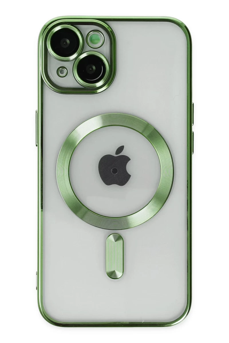 Apple iPhone 14 Plus Uyumlu Kılıf Kross Magneticsafe Kapak - Koyu Yeşil