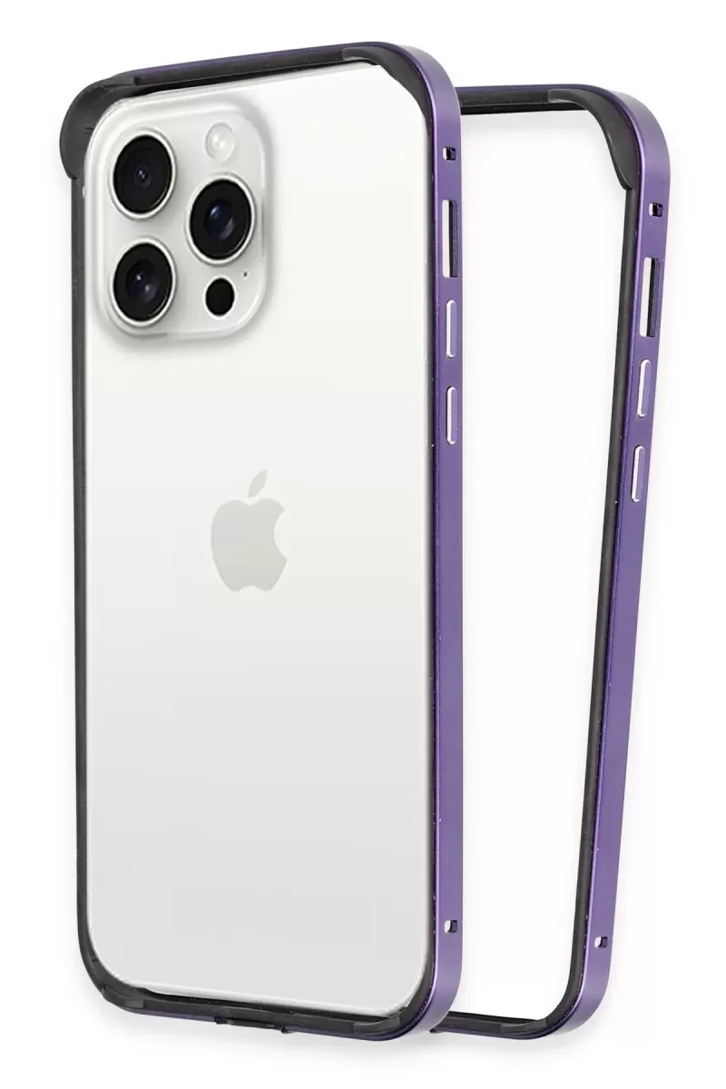 Joko Apple iPhone 14 Pro Uyumlu Land Bumper Koruma Kapak - Derin Mor