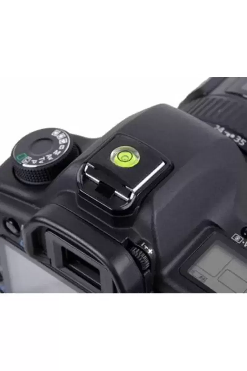 DSLR ve SLR İçin Su Terazili Hot Shoe Flaş Kızağı Kapağı