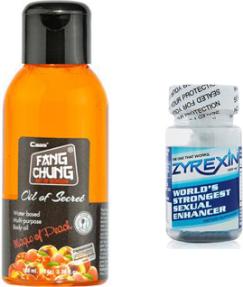 Hepsidahice Fang Chung Oil Of Secret 100Ml Şeftali Aromalı Masaj Yağı + 30Lu Zyrexin Erkeklere Özel