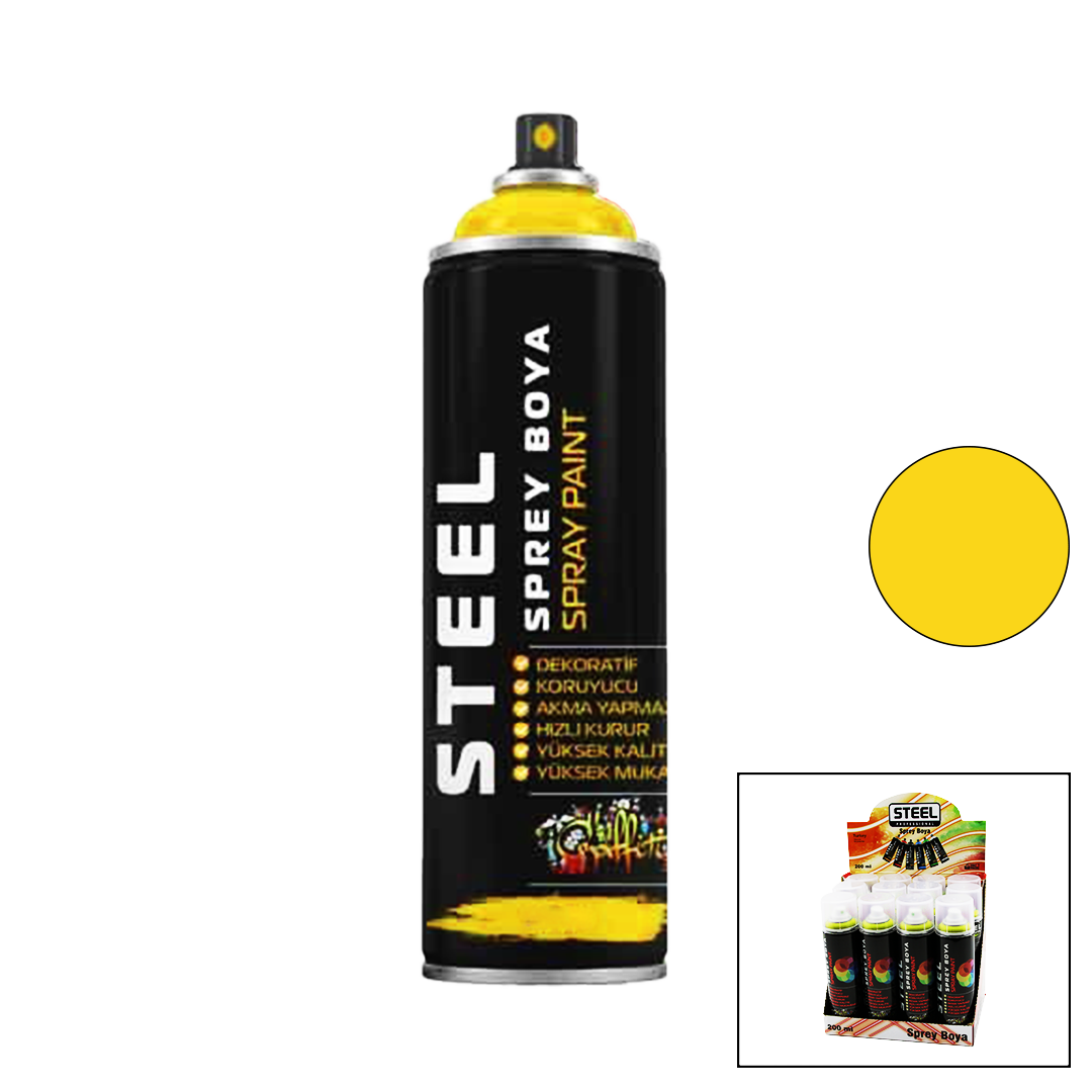 Sarı Metal Sprey Boya 200 ml