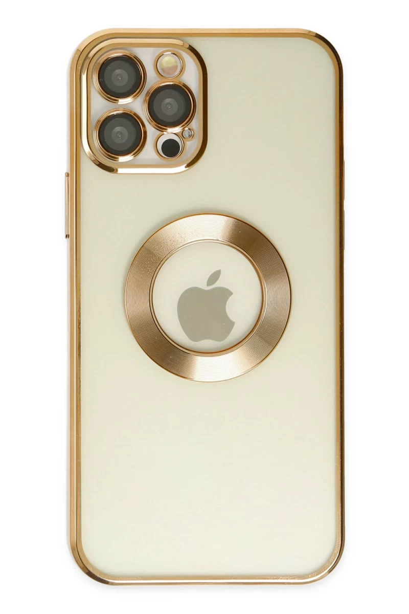 Apple iPhone 12 Pro Uyumlu Kılıf Slot Silikon - Gold