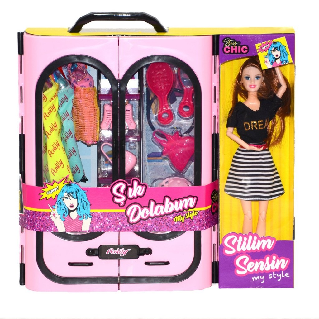 02441 Anlily Bebek ve Elbise Dolabı
