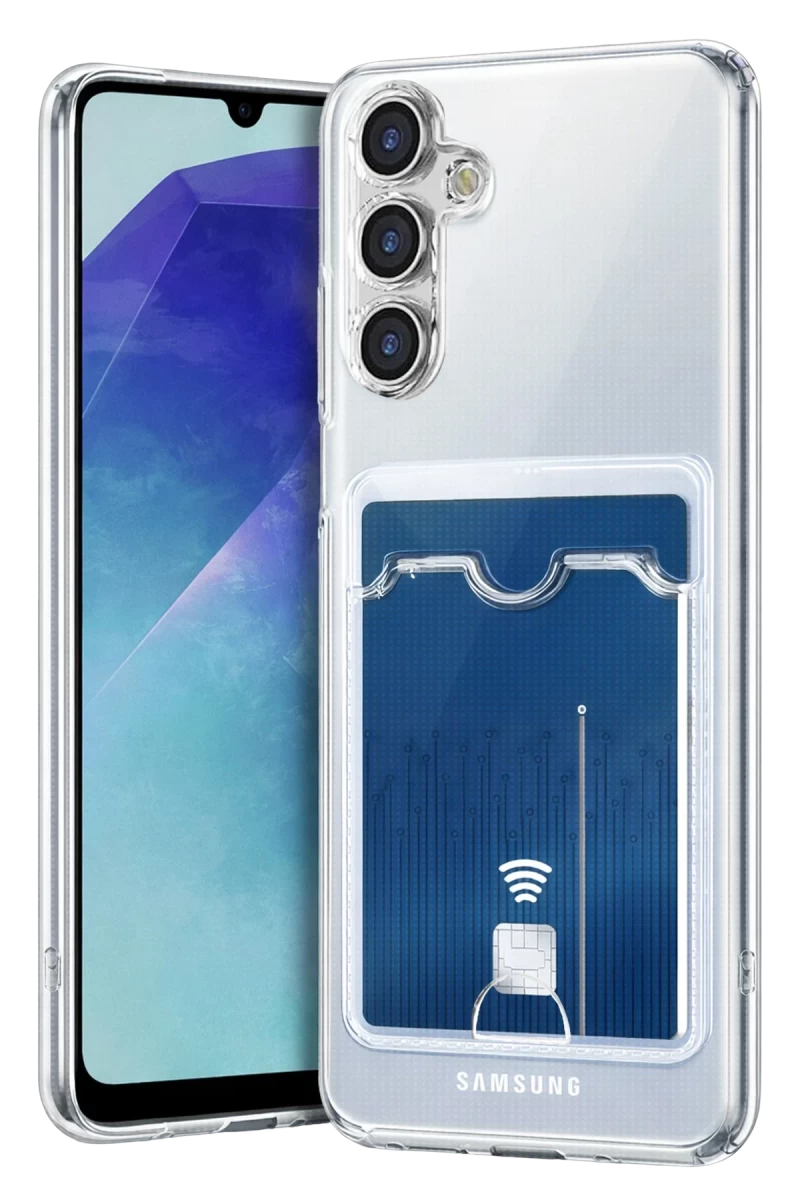 Samsung Galaxy A57 5G Uyumlu Kart Şeffaf Silikon - Şeffaf