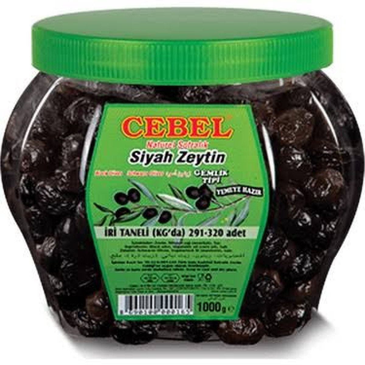 CEBEL SİYAH ZEYTİN İRİ TANELİ 1 KĞ