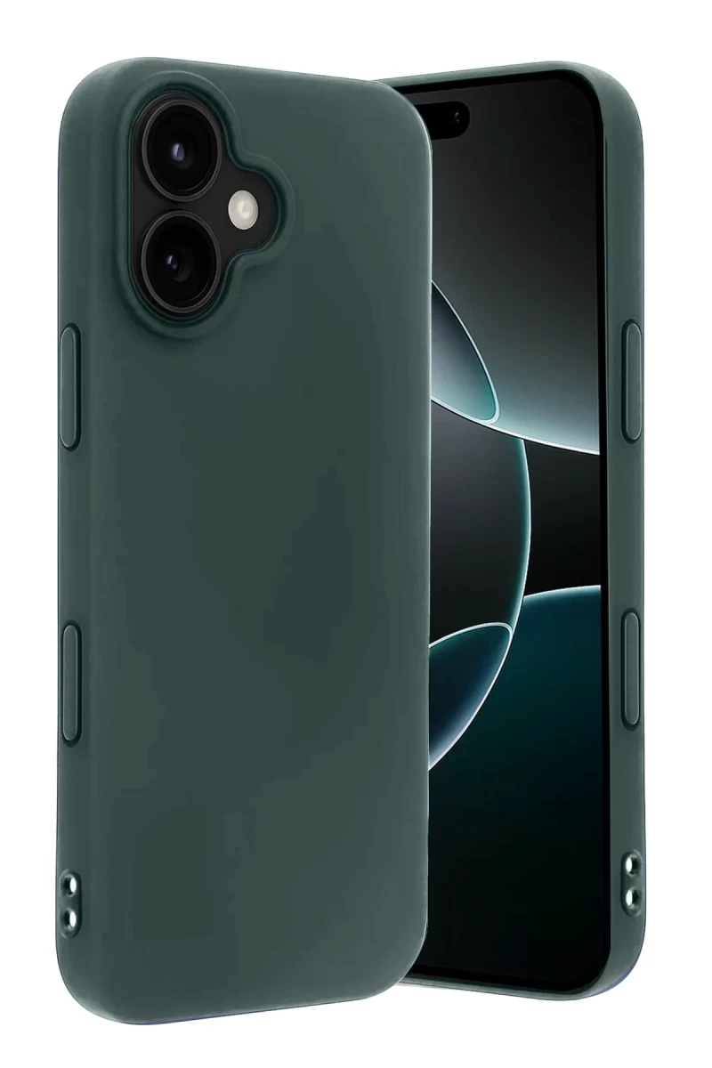 Apple iPhone 17 Uyumlu First Silikon - Koyu Yeşil
