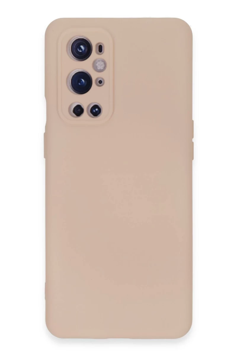 One Plus 9 Pro Kılıf Nano içi Kadife Silikon - Pudra