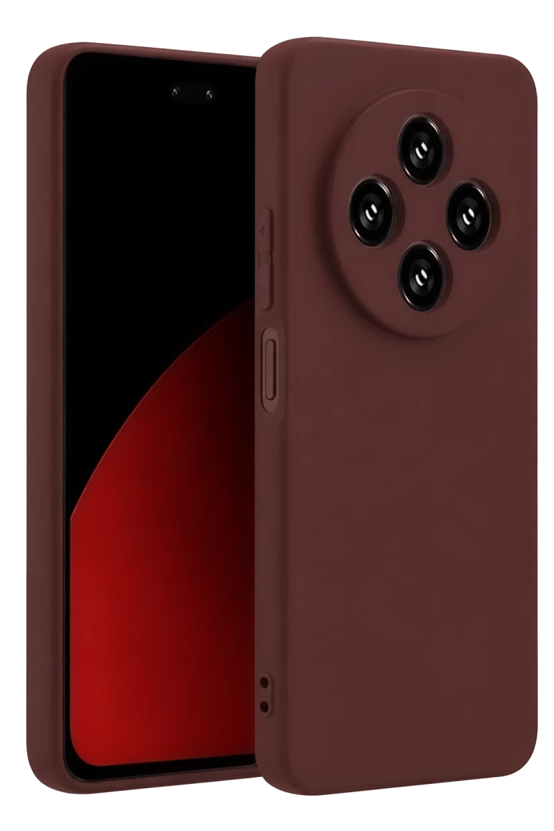 Xiaomi Redmi 14C Uyumlu Kılıf First Silikon - Bordo