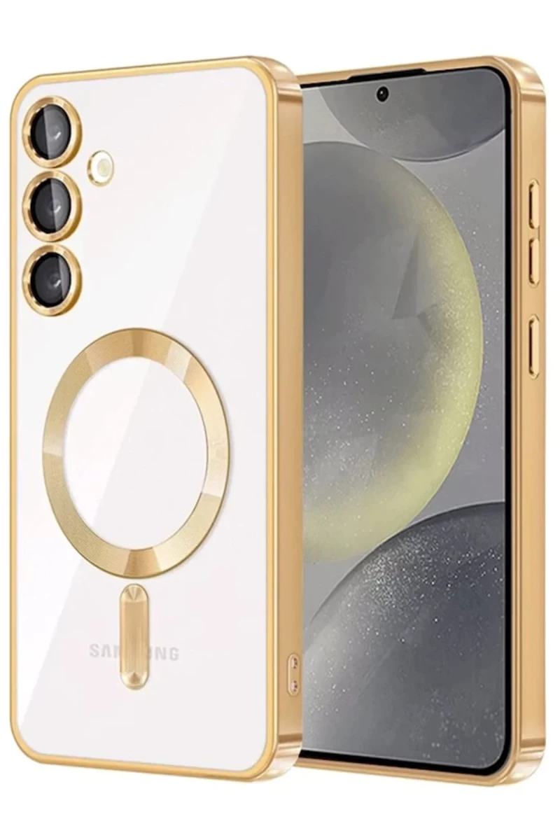 Samsung Galaxy A36 Uyumlu Kross Magneticsafe Kapak - Gold