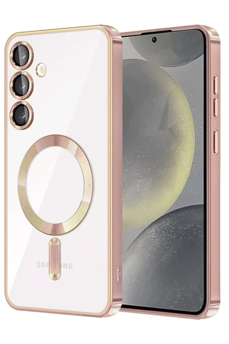 Samsung Galaxy A35 5G Uyumlu Kross Magneticsafe Kapak - Rose
