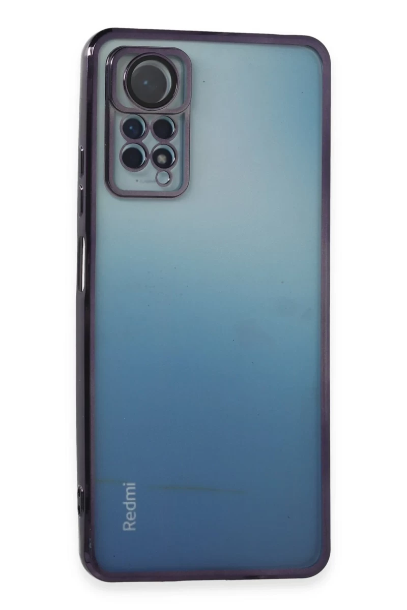 Xiaomi Redmi Note 11 Pro Uyumlu Kılıf Lensli Silikon - Mor