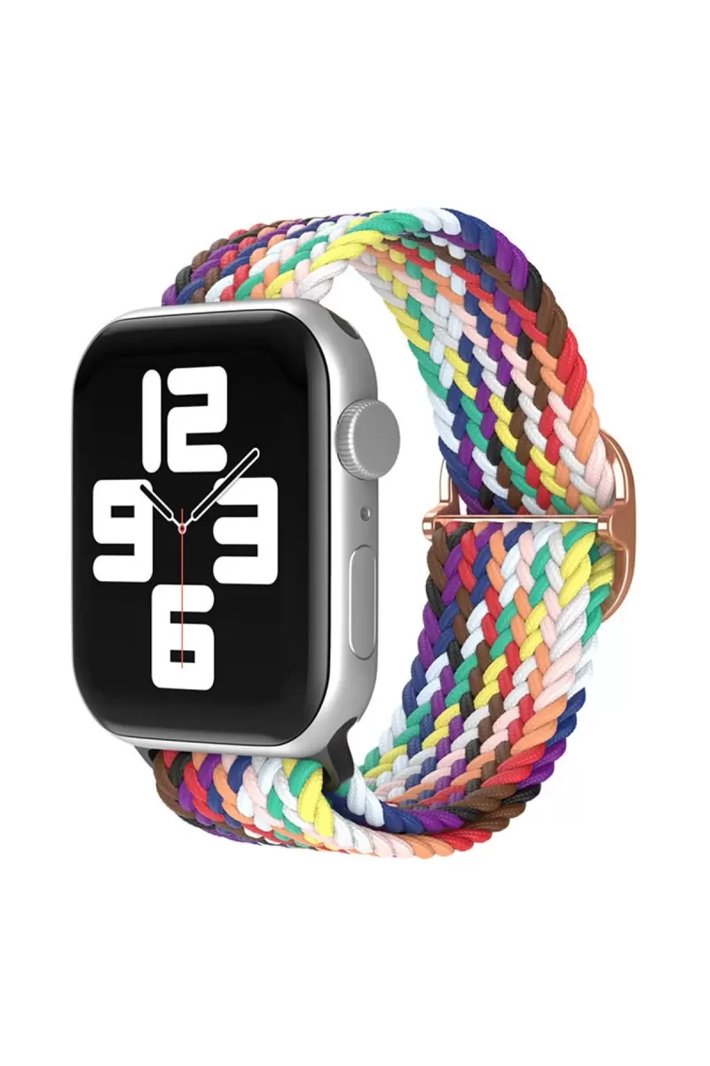 Apple Watch 42mm Uyumlu Star Kordon - Gökkuşağı 2