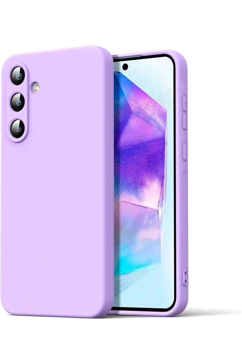 Samsung Galaxy A16 5G Uyumlu Kılıf Nano içi Kadife Silikon - Lila
