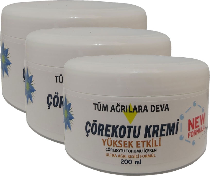 Corex Çörek Otu Kremi 3 Adet 200 ml Kremi