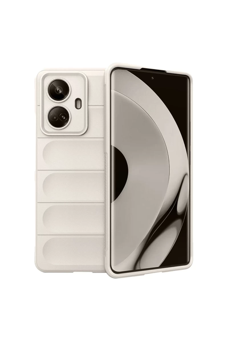 Realme 10 Pro 5G Uyumlu Kılıf Optimum Silikon - Krem
