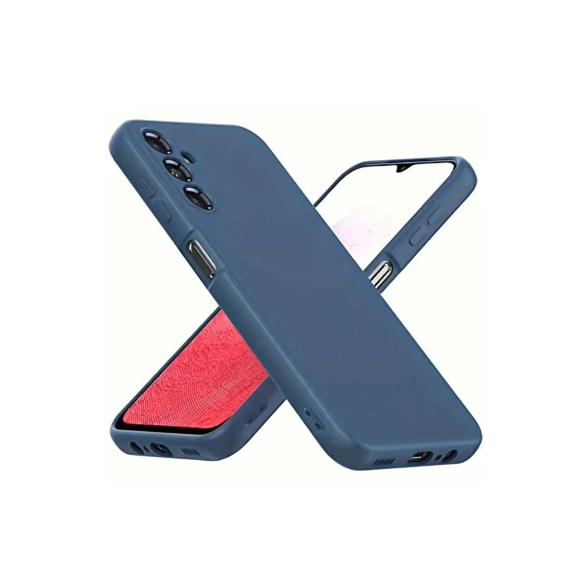 Samsung Galaxy A34 5G Kılıf First Silikon - Lacivert