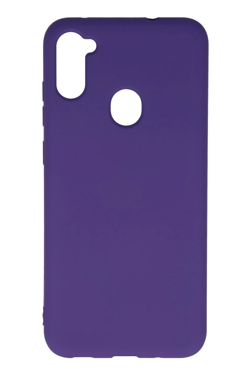 Samsung Galaxy A11 Uyumlu Kılıf Nano içi Kadife Silikon - Mor