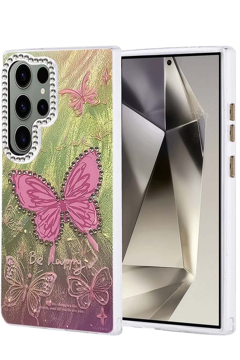 Samsung Galaxy S23 Ultra Uyumlu Kılıf Blade Aynalı Desenli Kapak - Desen 5