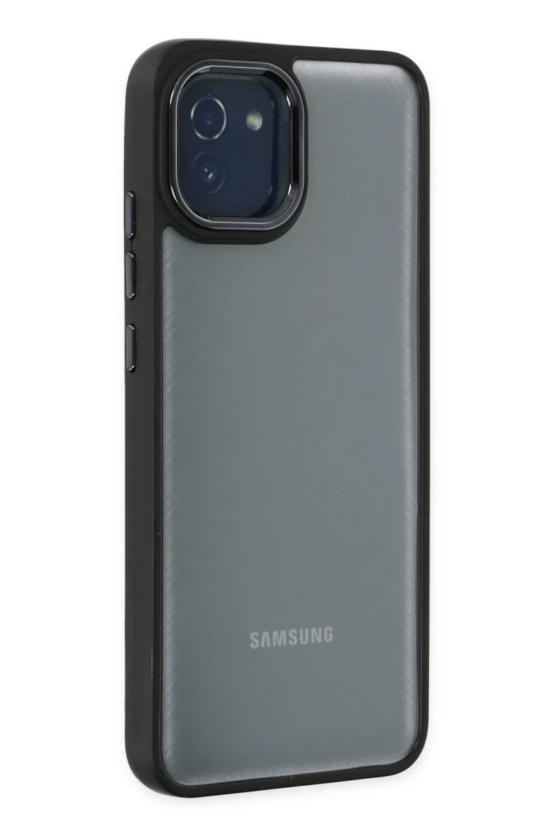Samsung Galaxy A03 Uyumlu Kılıf Dora Kapak - Siyah