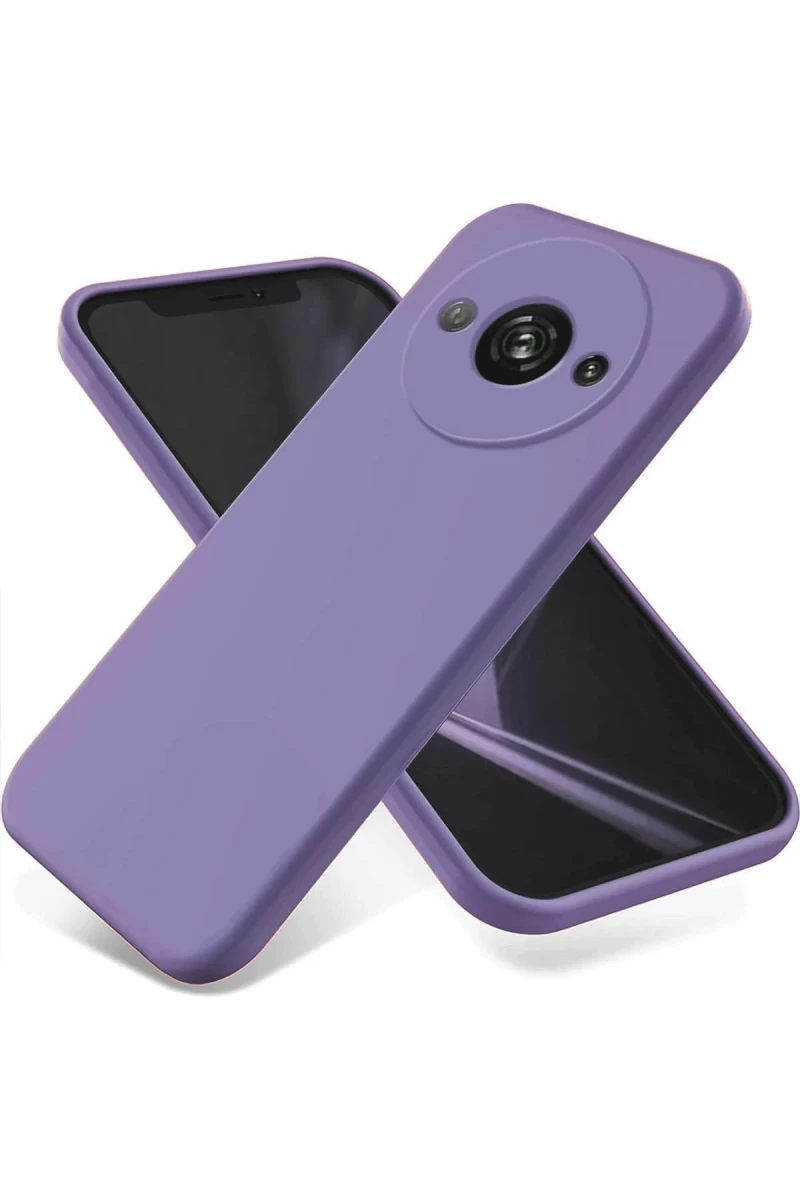 Xiaomi Redmi A3 4G Uyumlu Kılıf First Silikon - Lila