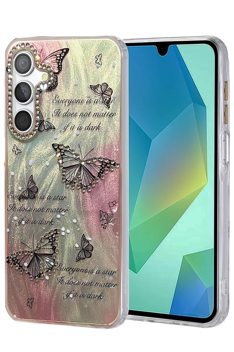 Samsung Galaxy A55 5G Uyumlu Kılıf Blade Aynalı Desenli Kapak - Desen 6