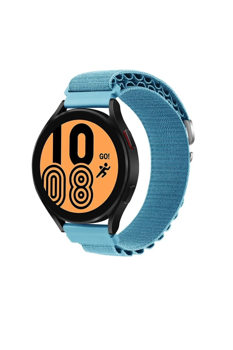 Watch 22mm Uyumlu KR410 Kumaş Kordon - Mavi