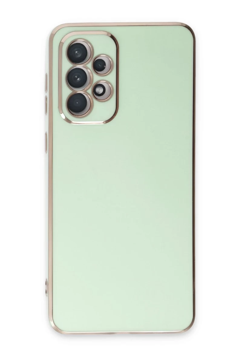 Samsung Galaxy A73 5G Uyumlu Kılıf Volet Silikon - Açık Yeşil