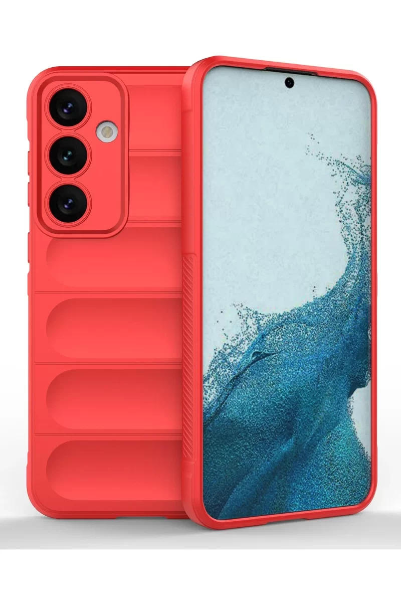 Samsung Galaxy S24 Uyumlu Kılıf Optimum Silikon - Kırmızı