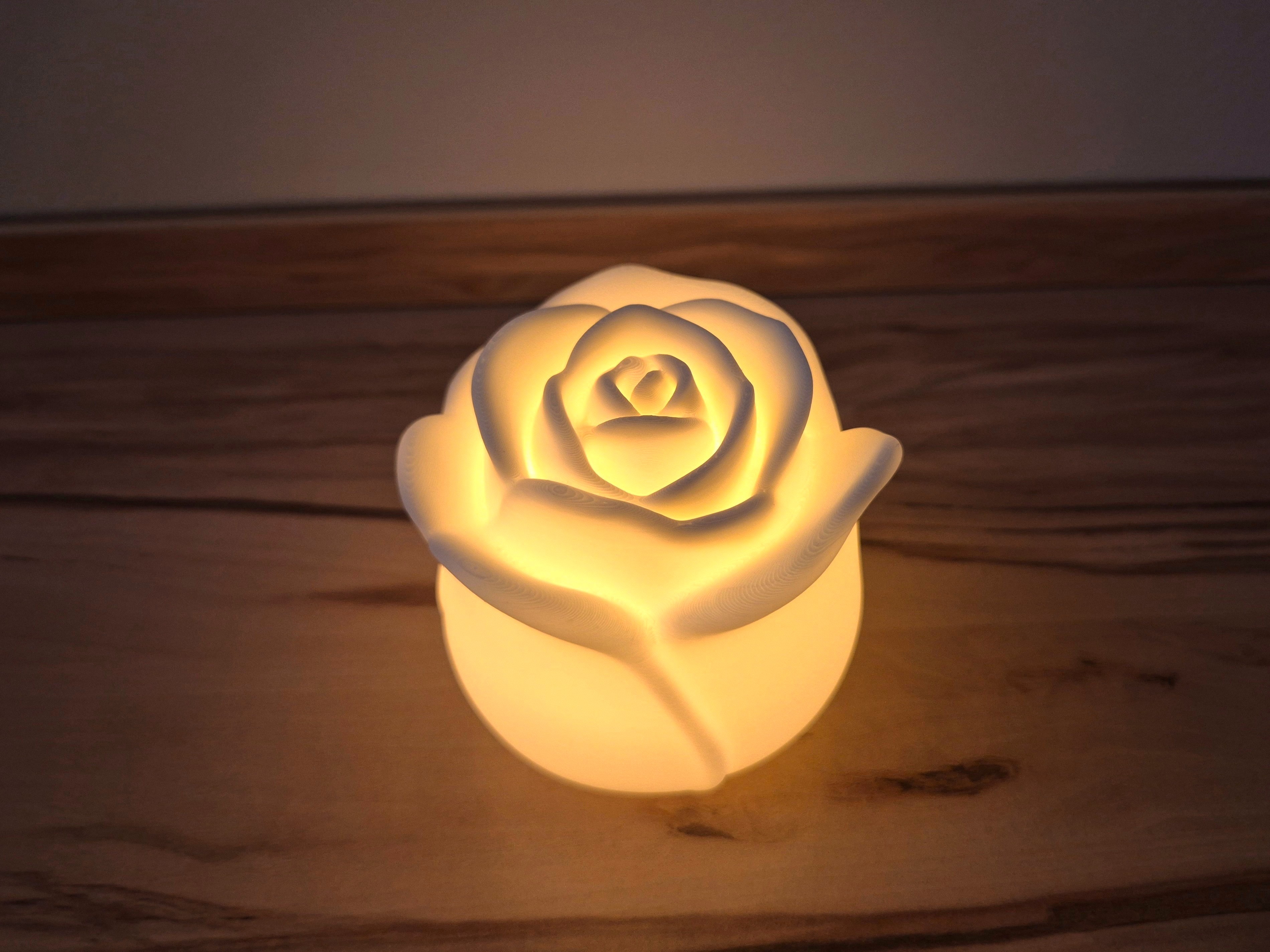 Romantik Gül Formlu Tealight Mumluk Dekoratif Mum Tutucu