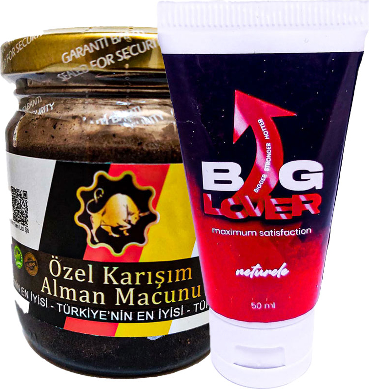 Bglover Boyuna Enine Hacmine Pe.nisbakım Masaj Kremi 50ML + Özel Karışım Alaman Macunu sertliğine 240 gr